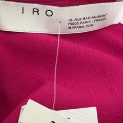 IRO Zestful Fuchsia Pink Lace Ruffle Mini Dress Size EU 38 US 6