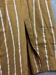 ANTOINETTE Women’s S Striped Overall Dress Pockets Traditional Little Prairie