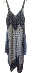 Xhilaration XXL Maxi Dress Chiffon Overlay Asymmetrical Flowy Geo Print Fairy