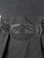 Cop Copine Black Sleeveless Round Neck Buttons Belted Vintage Dress Sz 40
