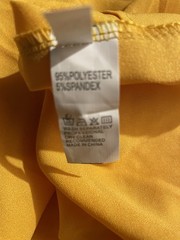 Women’s Mustard Yellow Halter Romper Dress Skort Style Size XS Fit & Flare