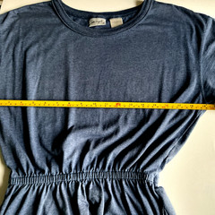 VTG Boho Spiegel Powder Blue Knit Elastic Waist Pockets Flare Cottagecore RetroS