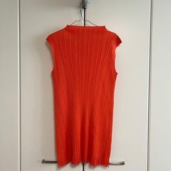 PLEATS PLEASE Issey Miyake sleeveless fringe dress