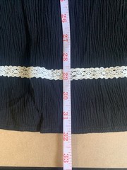 Rewind Womens Medium Black Lace Boho Shift Dress Sleeveless Knee Length