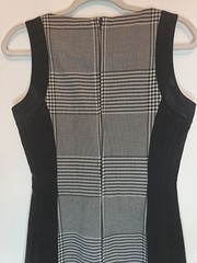 Black White Checkered Slimming Work Smart Dress Size 10 Office Wear Houndstooth