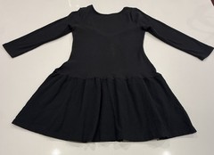 Free People Lucienne Mini Dress Black Ribbed Mixed Media Long Sleeve Size M