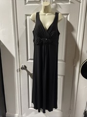 EnFocus Women Sleeveless Black Maxi Dress Woman&rsquo;s Plus Size 14W KG JD