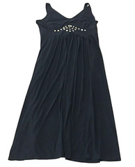 Antthony Womens Sleeveless Dress Sz L Black Rhinestone Studded V-Neck NWT