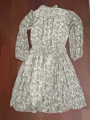 Anthropologie Current Air Women’s Size XS Olivia Snake Print Beige Midi Dress