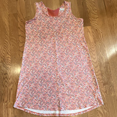 Columbia PFG Women’s Plus 1X/1TF Shift Dress Sleeveless Red Floral