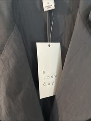 Women&rsquo;s Button-Front Belted Midi Shirtdress A New Day Gray Womens MEDIUM