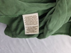 Free People Dress A-Line Straps Green Silk Linen Mini Size 6