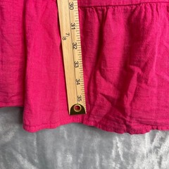 Terzo Millennio Linen Blend Dress Womens S Pink Ruffle Tank Beach Lagenlook