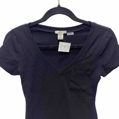 Women’s Small Black Summer T-Shirt Dress – V-Neck Casual Lovely Style