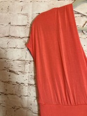 Boston Proper Maxi Dress Womens Large Coral Orange Tie Back Ultra Stretch Long