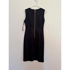 Calvin Klein Women’s Navy Shift Sheath Dress Size 8 NWT Soft Faux Suede