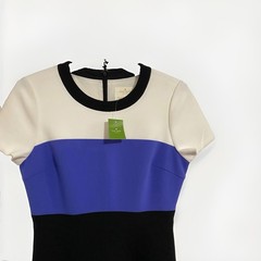 Kate Spade New York Colorblock Crepe Flip Dress Size 8 NWT Ensemble Blue