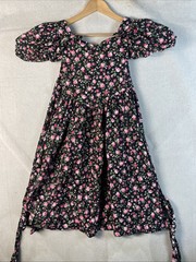 Puffy Sleeve Party Dress Rose Garden Sz Medium Floral Princess Cupcake Romantic