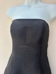 STUNNING LONG BLACK STRAPLESS EVENING DRESS – LIGHT IN THE BOX – SIZE 8
