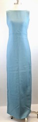 St. John Size 4 Aquamarine Wool Cowl Back Sleeveless Dress/Gown