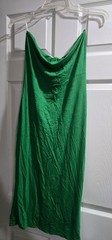 Green Knee Length Knit Tube Dress Size Large