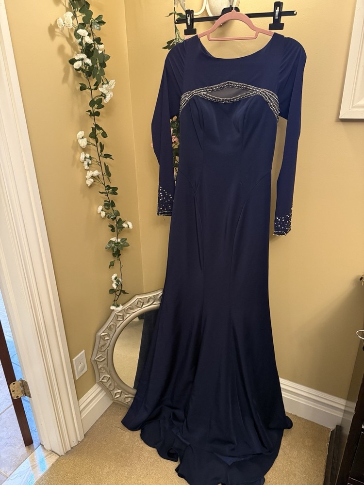 Navy slim dress