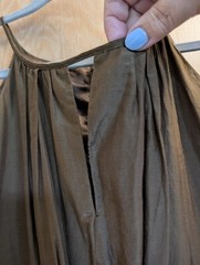 Solitaire Dress Halter Dress M Silk Brown Forest Quiet Luxury Earthy Minimalist