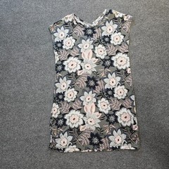 Talbots Dress Womens Size XL Petite Green Floral Sheath Stretch Casual Tropical