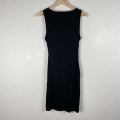 Treasure & Bond Ruched Side Sleeveless Tank Dress Size XS Black Minimalist Mini