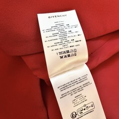 NWT Givenchy Cherry Red One Shoulder Bow Mini Cocktail Dress Size 40/8 Designer