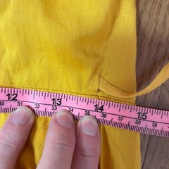 Rhode Fiona Puff Sleeve Cotton Wrap Dress Golden Yellow Puff Sleeve Poplin XS