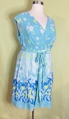 ADRIANNA PAPELL Women’s Size 18W Sleeveless V-Neck Floral Fit + Flare Dress NWT