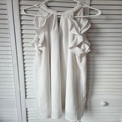 Women&rsquo;s Alythea White Ruffle Dress M