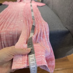 Scanlan Theodore Pleated Rib Placket Dress Pink Pastel VGC RRP$900 Size M