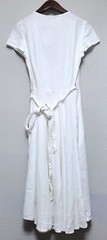 $198 POLO Ralph Lauren 100% White Linen Womens Wrap Maxi Linen Tie Dress