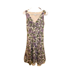 Ann Taylor Loft Floral Dress Size 0 Sleeveless Side Zipper Women&rsquo;s Clothing