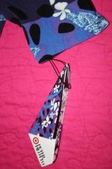 Peter Pilotto DRESS~RETIRED NWT Target Stretch~Purple Blue Floral Size SP FREE H