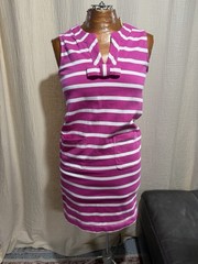 Kate Spade New York Topez Cotton Shift Dress Women’s Size S Pink & White Stripe