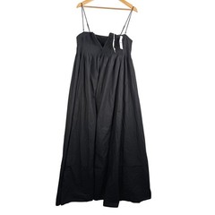 J.Crew Collection strapless notched maxi dress black cocktail sz 12