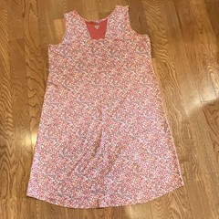 Columbia PFG Women’s Plus 1X/1TF Shift Dress Sleeveless Red Floral