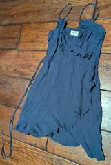 Aritzia Sunday’s Best Countess Wrap Dress Mini Ink Navy Ruffle V Neck Sz XS NWT