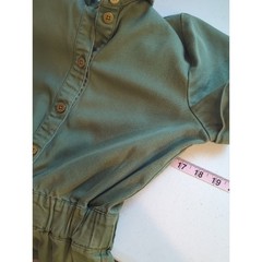 J. Crew Button Front Chino Dress Olive Green size 2 BS811