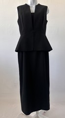 Evan-Picone Black Classic Sexy Power Dress, Sz: 6 (b57) Bodycon