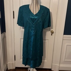 Lady Dorby Vintage Teal Dress D97