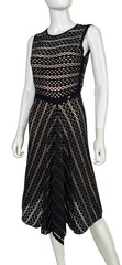$1.3K Escada NWT Black Mesh Cocktail Dress 4 6 US 40 42 IT 34 D S Stretch Runway