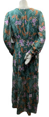 Bar III Dress Womens Size Xlarge Petite PXL Green Floral Paisley Chiffon New