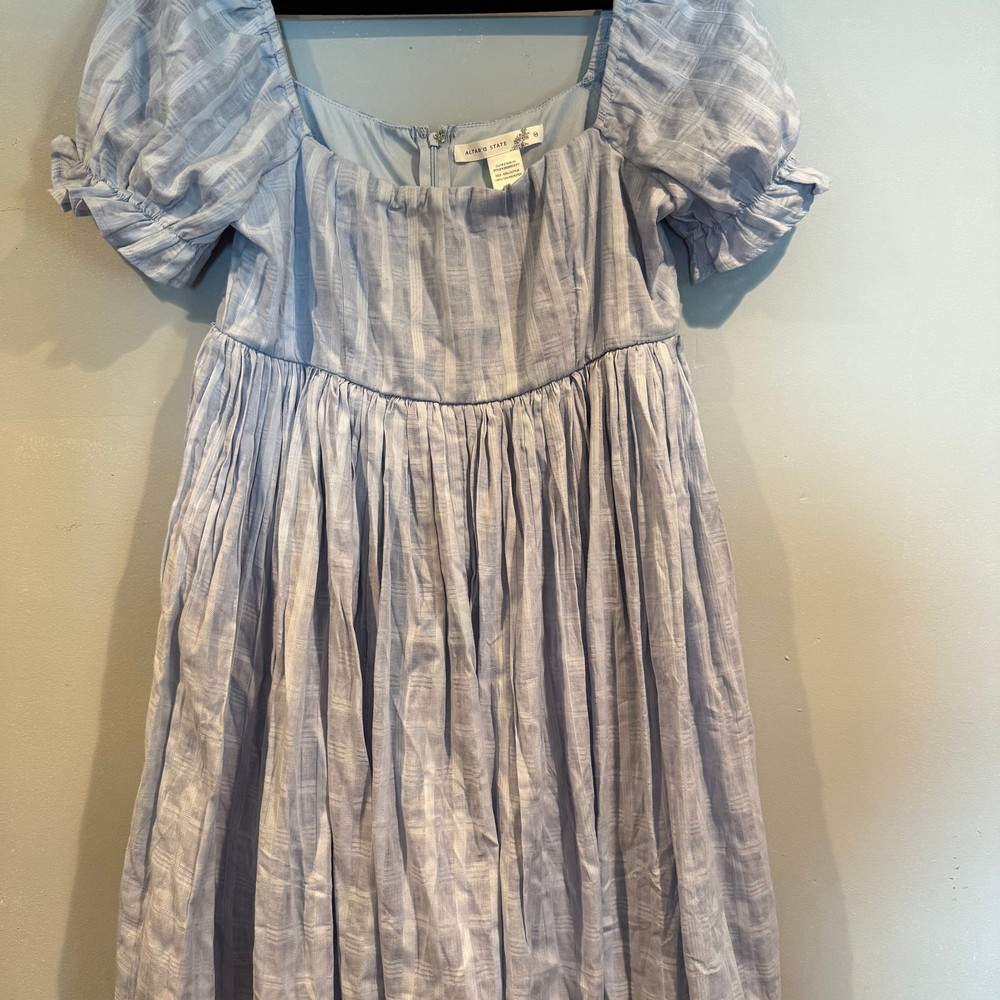 Altar’d State Cottagecore Light Blue Cotton Dress – Women’s Medium