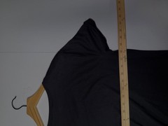 Old Navy t shirt dress womens size large full length solid black stretch