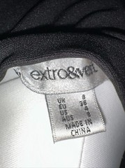 extro & vert / asos cocktail dress black EU 36 stretch