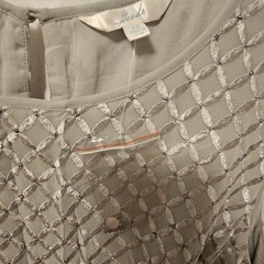 2X Geode Sleeveless Dress Sage Green/Gray Color Modcloth 100% Polyester